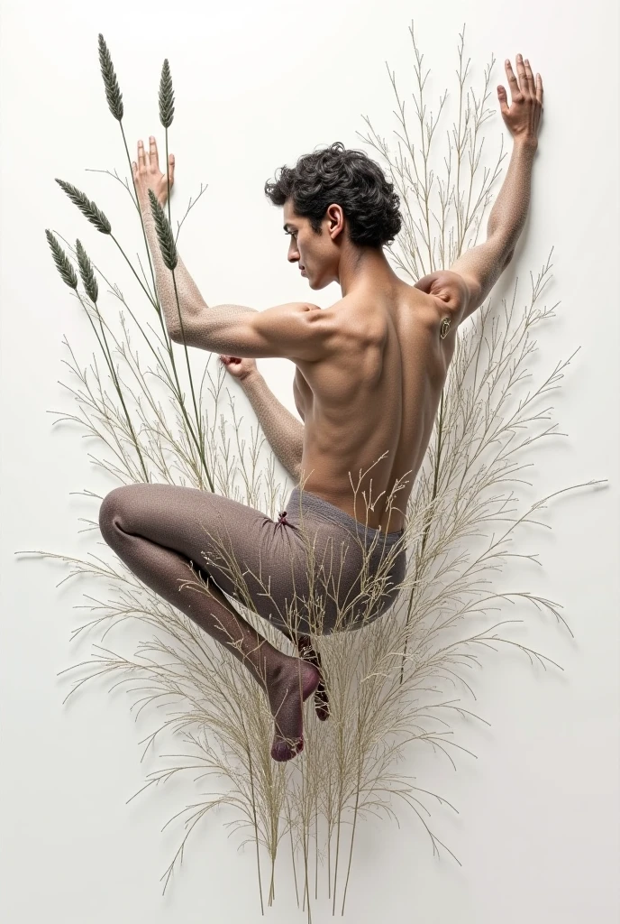 (masterpiece, best quality, dreamlike, hyperrealistic, 4k:1.35), (((1boy))), (Prince Narcissus is a beautiful royal lithe slender androgynous male parasitic flower, Prince of Flowers, narcissistic vain squeamish haughty overflown with scorn and disdain matching his exceptional beauty, his smell is exotic and enthralling permeated with hallucinogens and pheromones, separating him from his roots and his tubers would pretty much castrate him, he is such a fragile beauty:1.65)