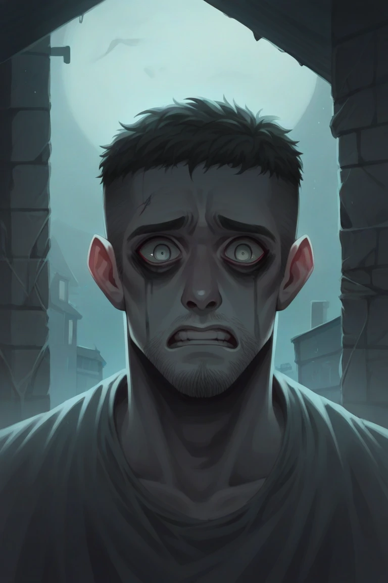 Lab, scary, horror, dark themed, dark, night, low lighting, dark blue colors,