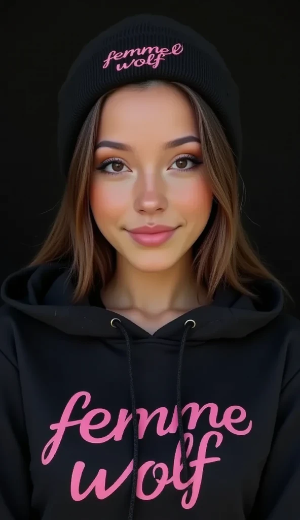 (ultra real), (illustration), (high resolution), (8k), (Muy detallado), (Best illustration), (hermosos ojos detallados), Brazilian girl wearing white open hoodie, mostrando camiseta rosa sin tirantes
