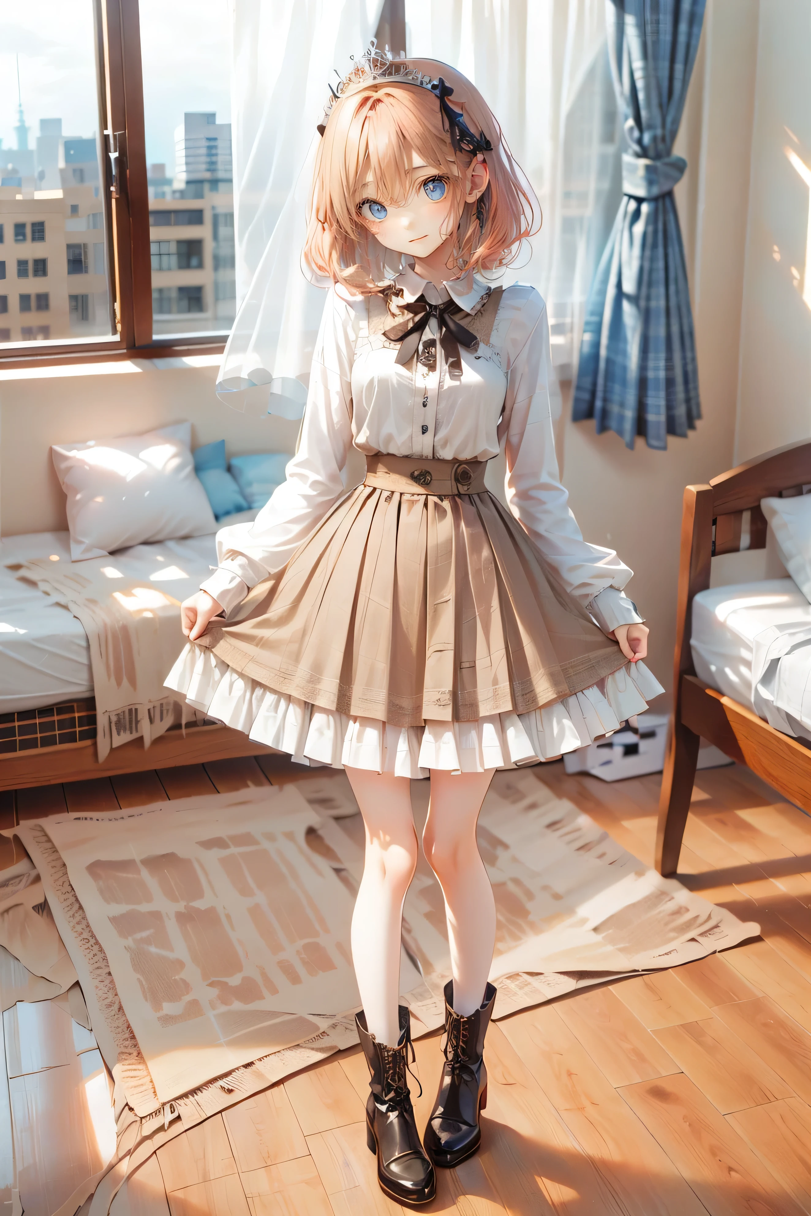 (Highest quality,4K,High Resolution,masterpiece:1.2),very well detailed,realistic:1.37,,、(( pink dress )), ultra-realistic photo of a girl in a stately light pink and gold ballroom dress, Big beautiful dress, full of ruffles and rhinestones、intricate and voluminous ball gown (Highest quality, table top, art station, fantasy art :1.2), Beautiful cute girl, (Long Blonde Curly:1.1), (Exquisite gold short skirt, full body shot )、 anime style、story、、beautiful girl、Very cute angel、 pink gothic dress 、cute、、smile、I love long skirts、,Black Long Boots、Highest quality, masterpiece, 最High Resolution, artwork, super それにGet used to it, many Get used to it, Get used to it, それにGet used to it, woman, ,((pink victorian luxury ball gown)),Long Dress, dresses with lots of ruffles and bows .. with a tiara on her head ,luxury,1 person, Pink Brown Hair ,pink eyes、Pink World,( Girl in Pink Princess Skirt ),pink hair,pink bedroom layout,pink bed, Pink Mosquito Net ,Pink furniture, Hardcore BDSM Style ,([ " tangled , Mandala, Tangle, enTangle:0.6),(Make art), most beautiful chaotic shape ,Beast Design, behind, pink high heels,perfect hands,
high detail, HD Model, very detailed, ,