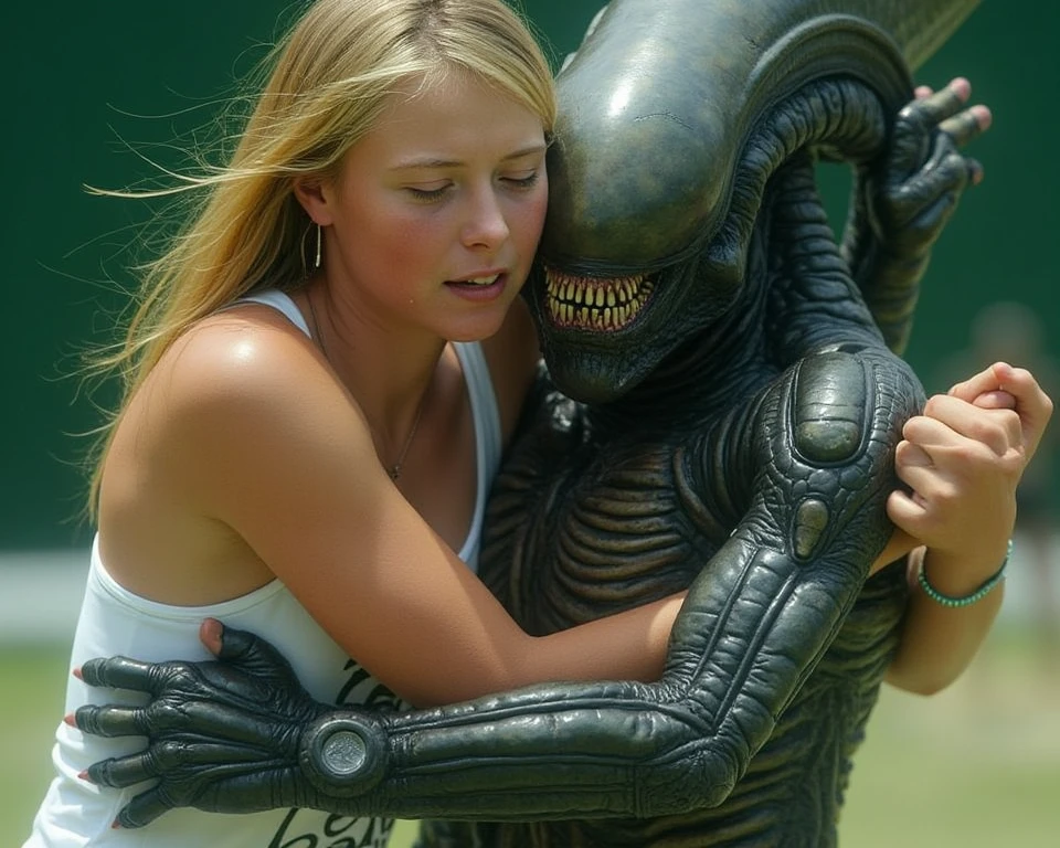 Funny caricature of Alexa Woods (Movie: Alien vs. Predator)