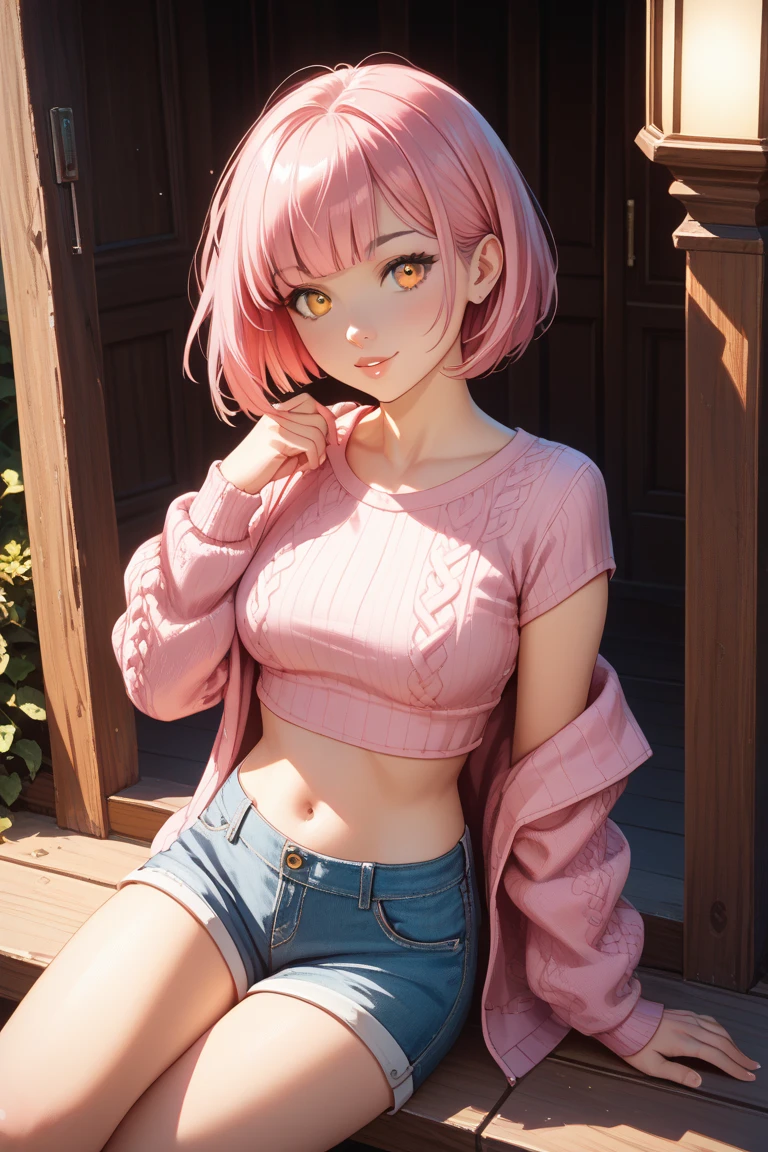 (masterpiece1.3), (best quality:1.3), (big breasts:0.7), (areolas:0.8), (light areolae:0.8), (collarbone:0.7), (eyelashes:0.6), (light blush:0.9), (silver hair:1.1), (long hair1.3), (side braids:1.3), (pink eyes:1.2), (smile:0.2), (looking at viewer:1.2), (nipples:0.8), (clitoris:1.2), (shy:0.8), standing <lyco:GoodHands-beta2:1.1> <lyco:huge_breasts_for_short_statureV3:0.8> (AS-YoungerV2:0.8) sweater, jeans, eye shadow, light eyes, light mouth, shiny skin,
