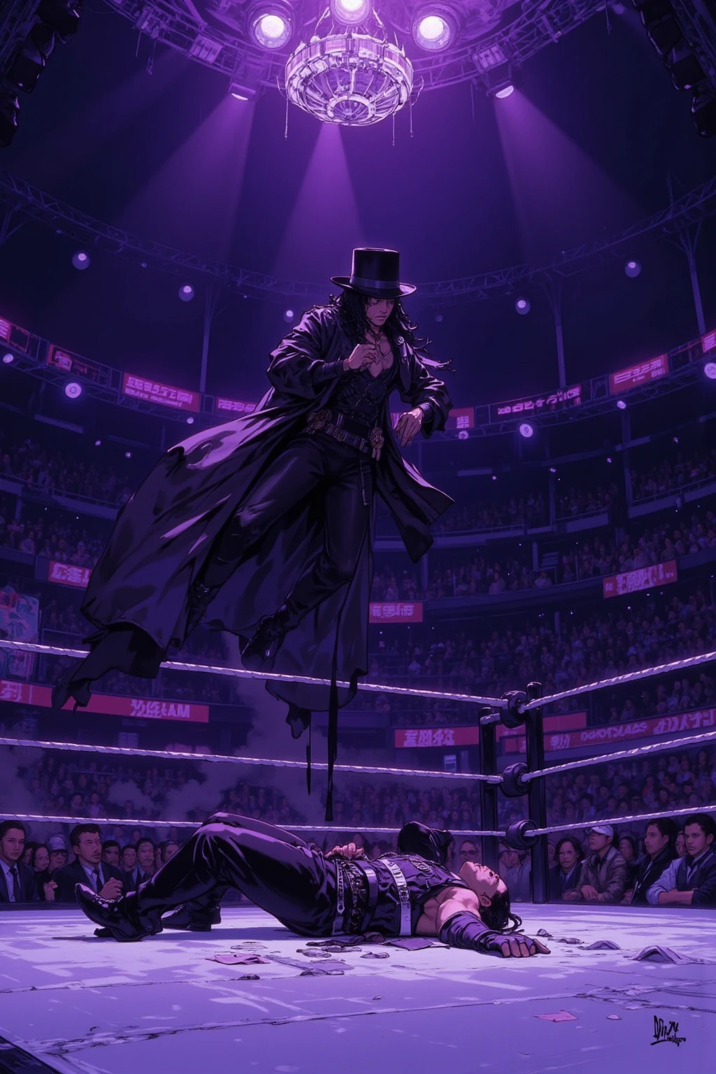 Undertaker Rope A Hero Landing