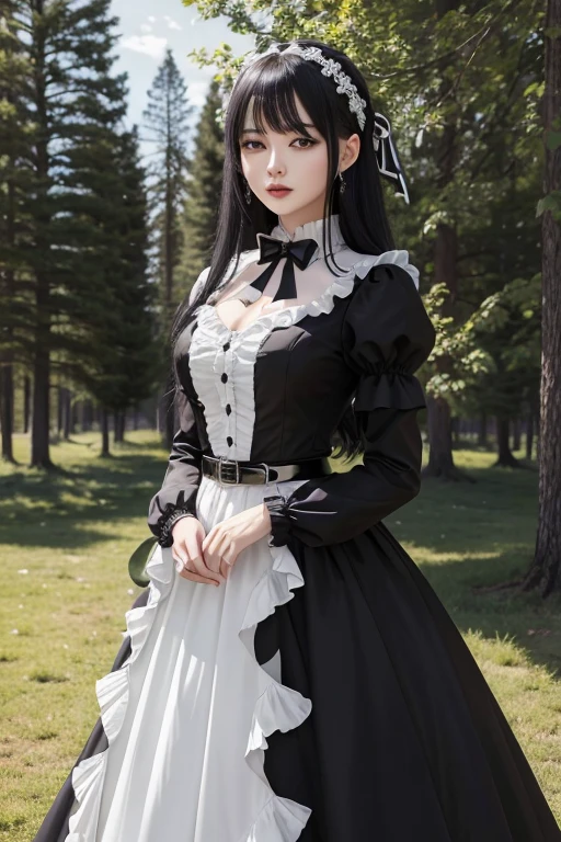 ((masterpiece)), ((highest quality、Ultra high definition)), (Very detailed),8K、(Photo quality)、(((Amazingly cute girl))), , (Beautiful emerald blue eyes), ((smile)),Glossy lips、In the open-air bath overlooking the sea, Beautifully arranged black hair in twin tails、Lace fabric ribbon、whole body、(Slim figure)、((Super high-end white see-through summer gothic lolita maid costA super mini skirt with lots of frills))、Professional Lighting、(White lace knee-highs)、(More detailed and beautiful)、(More details and cutenesore realistic)、White panties are visible、Normal hand、