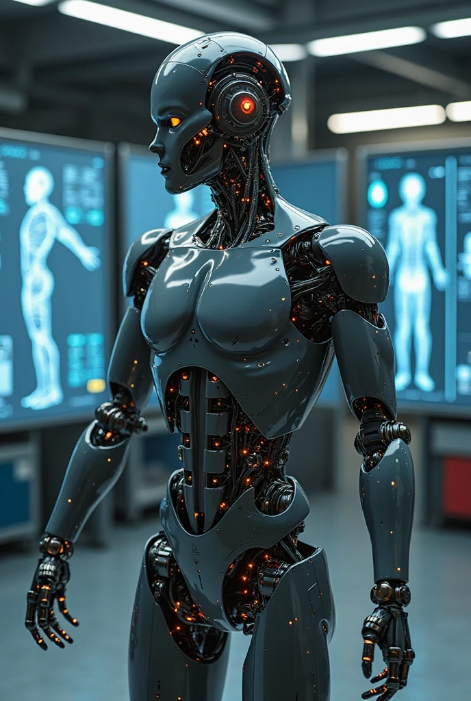 (masterpiece:1.2,Exceptional Quality,mirror-like,Cinematic Experience,Photorealistic:2.0,RAW Photos:2.0,Super detailed),8k,wallpaper,(Representing full body blueprints through holograms:2.0),(translucent Terminator:2.0),male Cyborg,(Design of a TERMINATOR Cyborg:2.0),(Draw the front view:2.0),(Avant-garde design:2.0),(Drawing detailed blueprints:2.0),(Numerous notes about the settings:2.0)