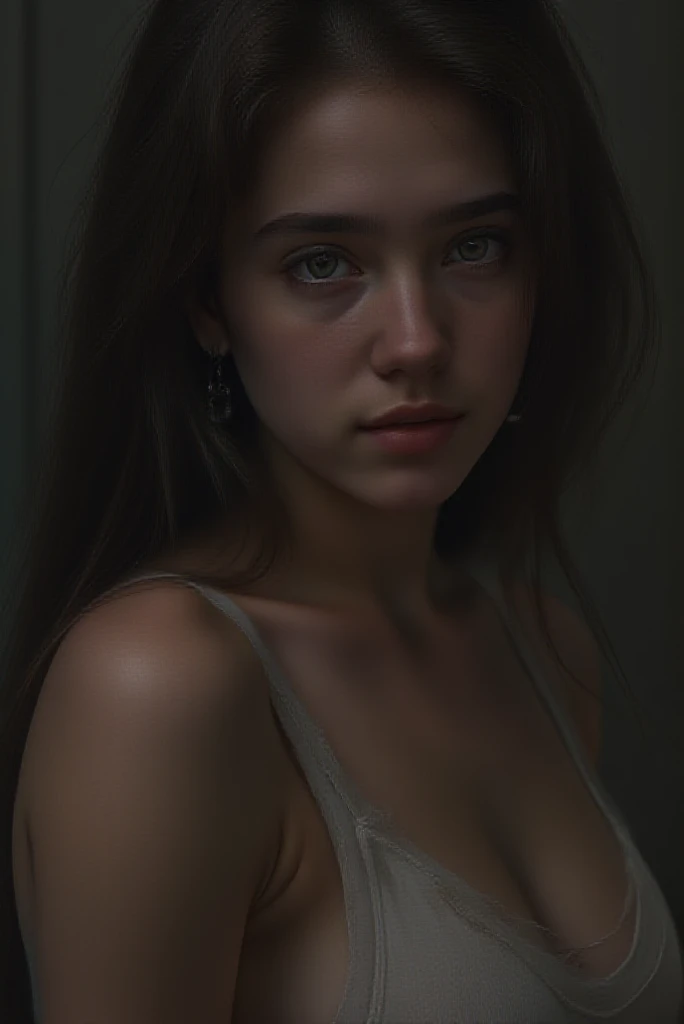 best qualityer, work of art, ultra high resolution, (Realisticity: 1.4), OriginalPhoto, 1 girl, greeneyes, off the shoulders, cinematic lighting