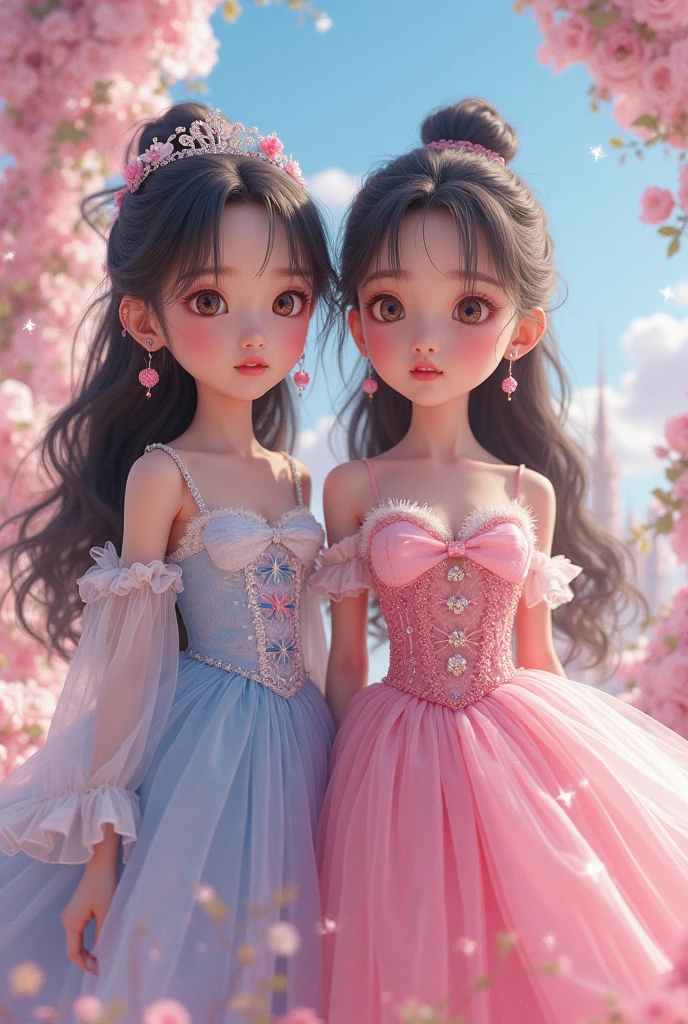 <lora:Ð¡ÑÐ¸Ð»Ñ Ð¼Ð¸Ð»Ð¾Ð³Ð¾ ÑÐµÐ±ÐµÐ½ÐºÐ° Cute baby face:1>, 2girls, in full growth, best quality, masterpiece, good quality