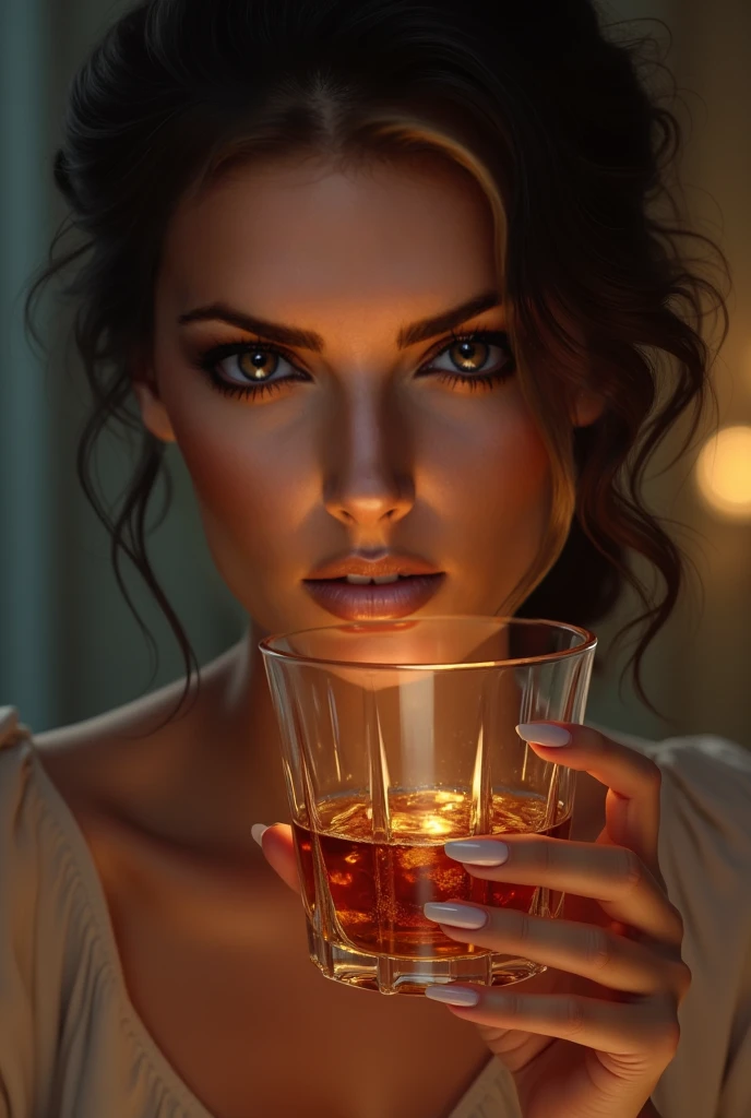 1 bottle of alcohol with a woman
