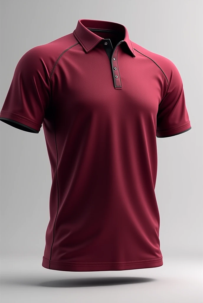 Give me a sports polo with a very nice design all in red