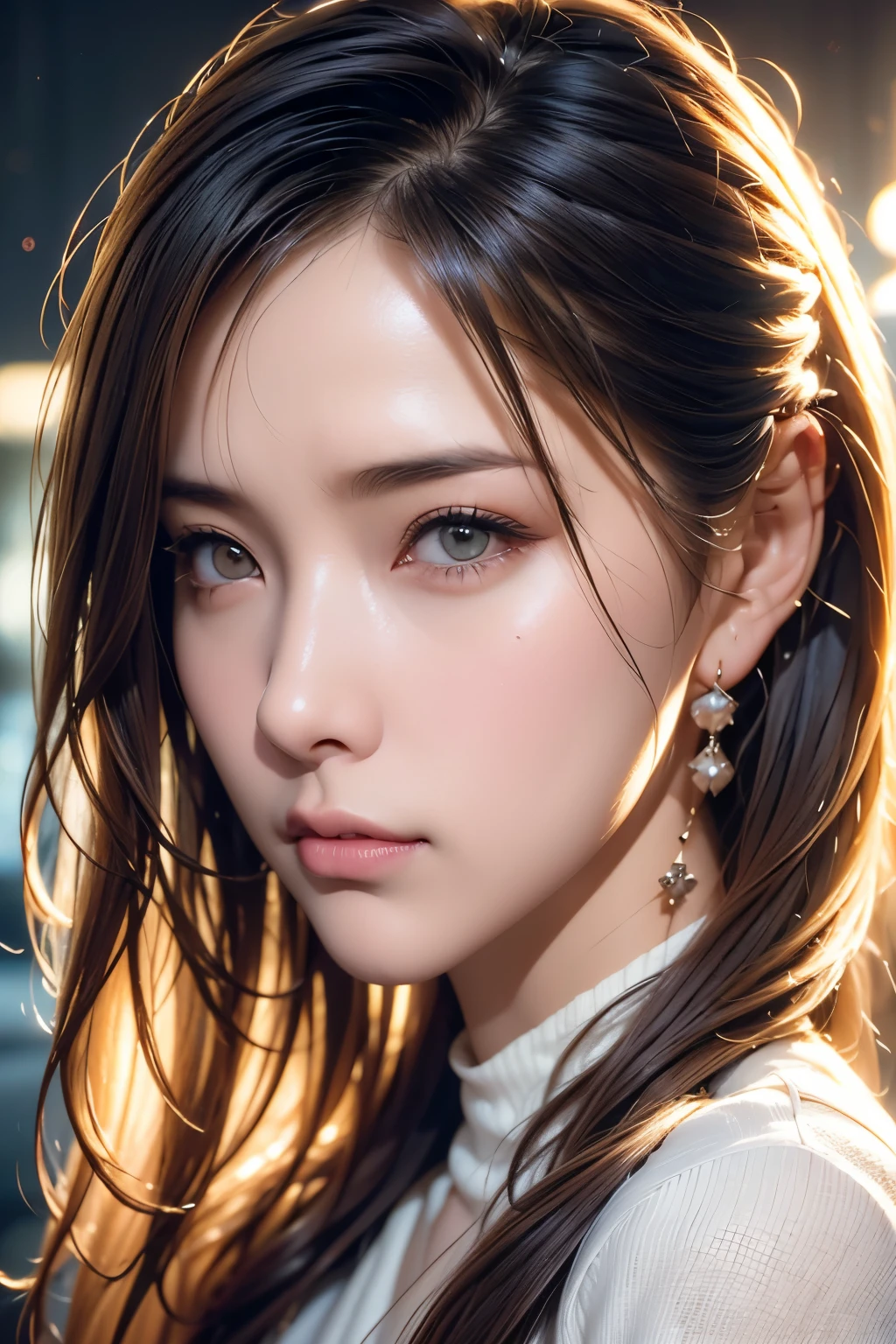 style, Neuropunk face closeup portrait (((SKS people々))), smooth soft skin , Big dreamy eyes, Beautiful intricate shades of hair , symmetrical , Anime big eyes, soft lighting, detailed faces, Works by Makoto Xin Haicheng , Stanley Arthham Lau , Wow, Loss or draw, Concept Art, digital painting , camera