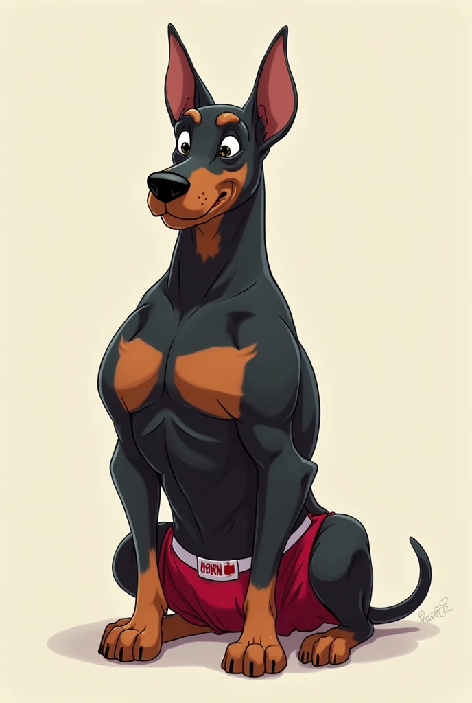 male, solo, (dudleypuppy, white dog), toony, grin, muscular, tank top, big penis, sweaty, bicep curl, detailed, digital painting \(artwork\),
<lora:dudleypuppy:0.8>