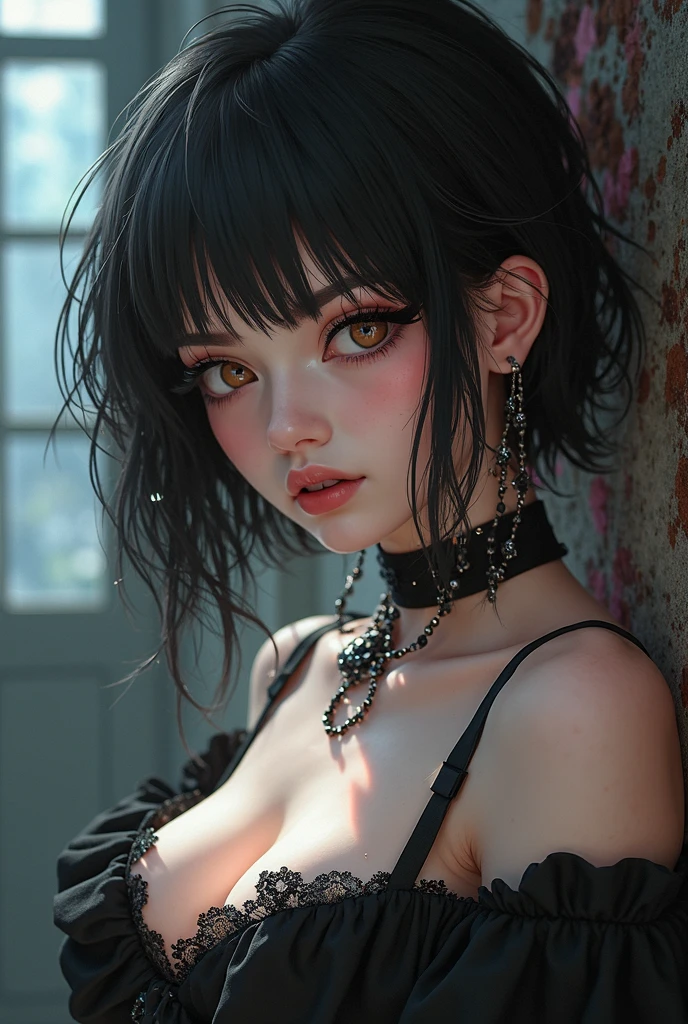 Child boy tribal,(((Child boy,Child boy,só1Child boy,male gender))),((((18-years old)))),
defined chest,(((chestnut hair,cabelo dreadlocks,colored inner hair))),((eyeballs_brown:1.3))),eyeballs intricates,beautiful and detailed eyeballs,symmetrical eyeballs,eyeballs grandes:1.5,(((black fur,darkskin,shining skin:1.5,skin tanned,skin black: 1.5,skin tanned,shining skin,very shiny skin,shinny body))),(((defined body ,a little skinny,good anatomy,accurate body proportions,detailed shota body for ,))),(((detailed face and eyeballs))),
(nsfw),
(((bare chested,naked torso)))),(barefoot,),(((dog collar with spikes, with collar tips,slavegirl,slavegirl collar,long chain leash connected to collar,manacles,g-string,bulge in g-string))),((torn garments,wetclothes,intricate outfit)),
dynamic pose,looking at the observer,(seriously),centralized,scale to adjust dimensions,rule of thirds,
plein-air,overgrown,(fundo overgrown),scenario,scenario extremo,(puddles everywhere,musgo,moss in the background),clouds,water lily pillows,palmtrees,reeds,(sunset, golden hour time),
(Bright Egyptian ornaments),high resolution,sharp focus,(ultra detaild,extremely detaild),(photorealistic art:1.37),(papel de parede CG unity 8k extremely detaild),(((swirly vibrant colors,vibrant theme))),(intricate),(Masterpiece artwork),(best qualityer),Artistic photography,(Photograph taken by SLDR),(intricate fundo), perfectly rendered face, perfect face details, lifelike face, photo realist, ((detalhes intricates)), (((Reality))),