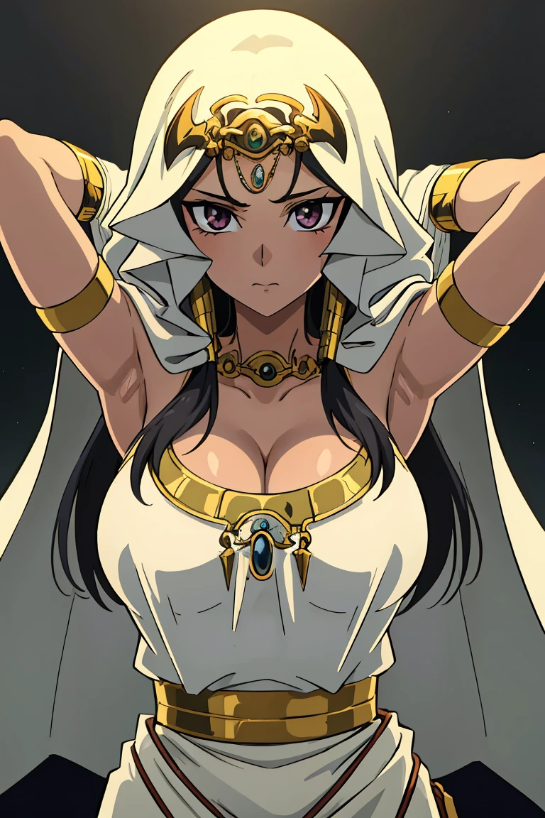 Best Quality,8k,High resolution,masterpiece:1.2), (ultra detailed), (NSFW is not safe for artwork), (Ishizu Ishtar) (Yu-gi-oh setup), (pose sexual), (realist,photorealist,fotorrealista:1.37), (High DefinitionR,High Definition), (portrait), (vivid colors), (long legs), (clearly elongated face), (broad) (Hermosos detailed eyes), (beautiful detailed lips), (extremely detailed eyes and face), bright eyes Dynamic angle and posture, soaked in sweat, perspiration, undressing (long eyelashes), (sharp focus), (Physically based representation), (unclothed), (big breasts) (open legs), (intense), (expression of intense desire), (Motion blur), (elegant), (slim figure), (anime inspired), (bright lights), (sexual), (contrasting colors), (mysterious atmosphere), (action packed scene), (Unique style), (amazing), (elegant), (evocative), (expressive), (Intriguing atmosphere), (giant breasts:1.2) ((Best Quality)),((Very detailed)),masterpiece,absurdities,detailed face,beautiful face,(detailed eyes, deep eyes),(1 girl),((dynamic pose)), erotic lingerie