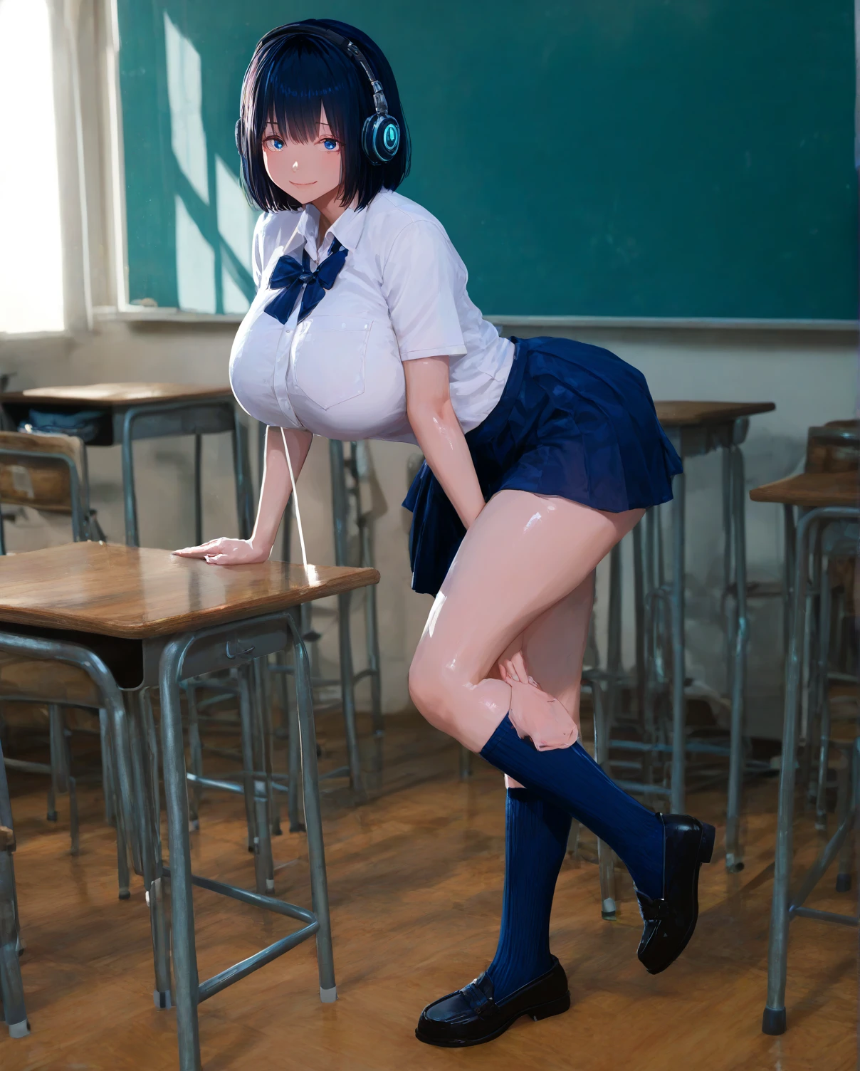 solo little girl standing on field in primary school, 12 years old, thin long legs, (school gymnasium bloomers:1.3), white gym uniform, (brm:1.2), show off cameltoe, BREAK, disproportionately large breasts, bouncing breasts, BREAK, masterpiece, ultra-detailed, sharp pupils