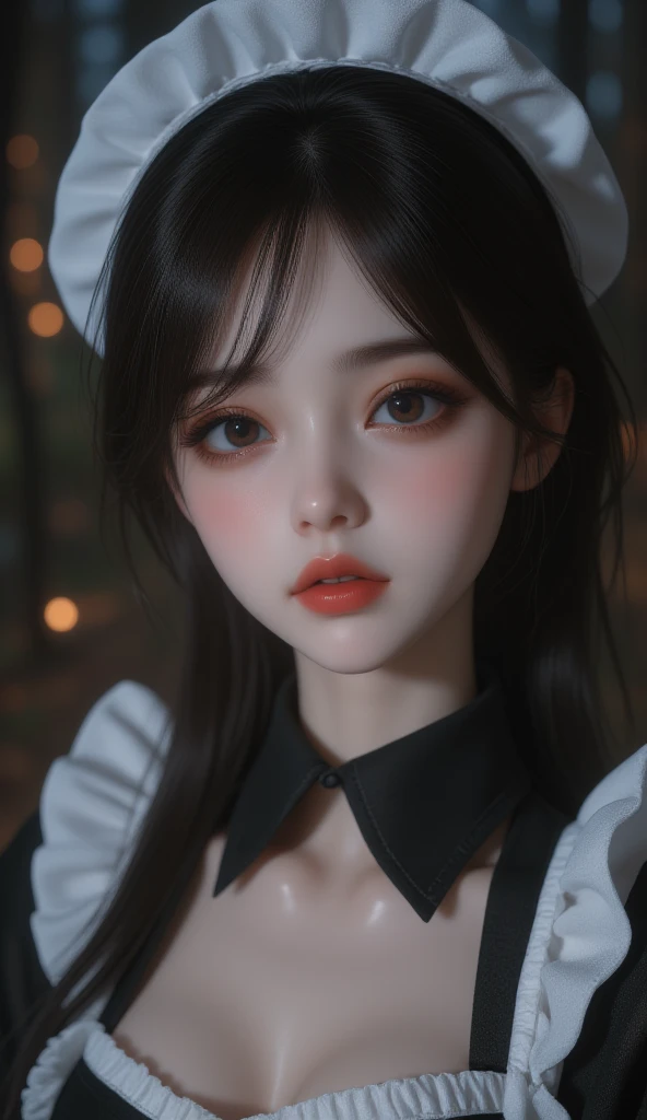 best quality, extra resolution, portrait of (AIDA_DSnina:1.05) as a doll <lora:bjdV4:0.4>, close up, naughty, sexy, flirting with camera, cinematic, studio photo, kkw-ph1, dark theme <lora:LowRA:0.4>, black background