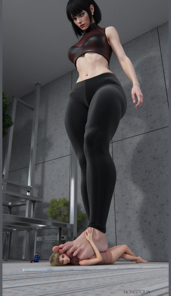 (((cameltoe))) in white sports pants, (((fullbody))), Beautifull _ thick doing sport in gym , greg rutkowski , beautifull face