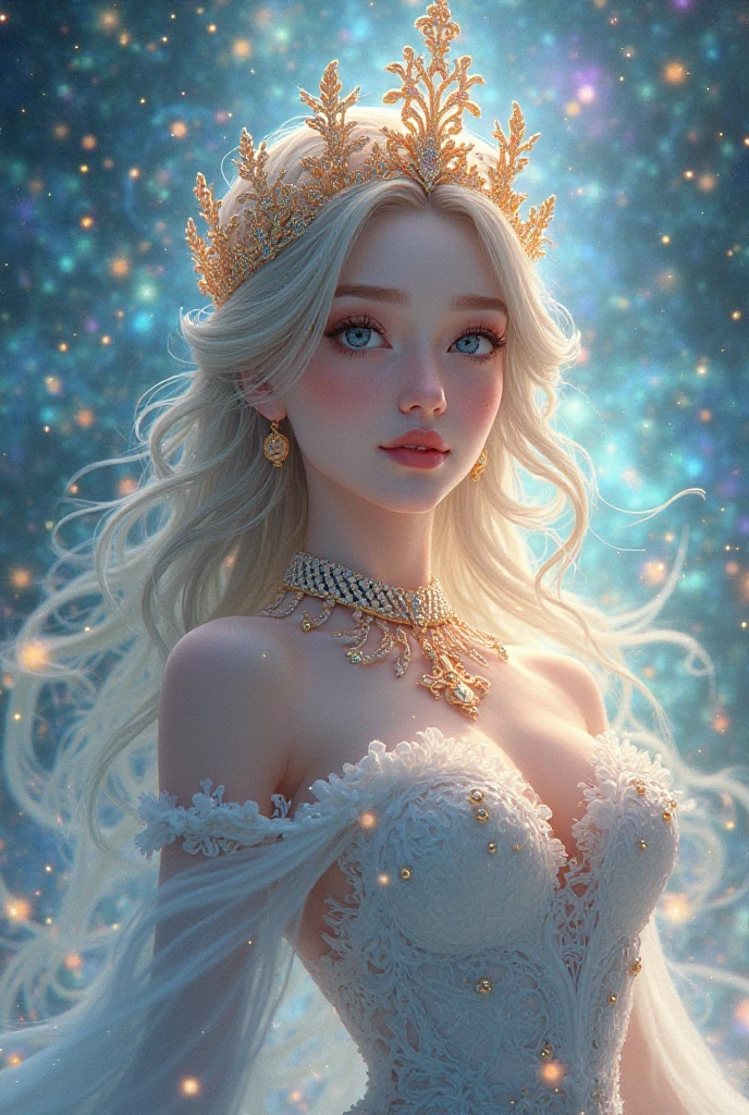 a close up of a woman in a wedding dress, a beautiful fantasy empress, round moon, night lamp, beautifull art. 8k high quality detailed art, 4k highly detailed digital art, karol bak uhd, very beautiful fantasy art, beautiful fantasy art, ((a beautiful fantasy empress)), arabian princess, elegant cinematic fantasy art, intricate ornate anime cgi style, detailed fantasy digital art, masterpiece, best quality:1.2),(8k,highres,RAW photo,realistic,photo-realistic:1.3),(detailed skin texture,detailed cloth texture,beautiful detailed face:1.25),professional lighting,photon mapping,beautiful soft light,radiosity,physically-based rendering,model shoot style, model shoot style, (extremely detailed CG unity 8k wallpaper), full shot body photo of the most beautiful artwork in the world, complex 3d render ultra detailed, looking at viewer, 18 yo, real human skin, vibrant details, hyperrealistic, beautiful, octane render, an extremely delicate and beautiful, extremely detailed ,CG ,unity ,wallpaper,Amazing, finely detail,official art,extreme detailed eyes, (perfect face), shiny skin, colorful, highest detailed, vibrant colors, ultra high res, (high contrast), intricate, lens flare, (nsfw)