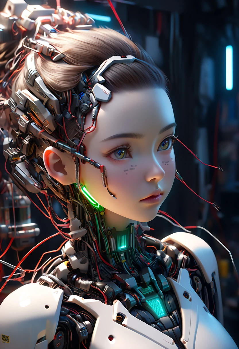 Mecha cyber demon pixie in a futuristic laboratory, glowing circuitry wings, intricate mechanical limbs and machinery, glass chambers filled with bubbling liquid, 1girl, 1/4 headshot,
<lora:Chrome_Tech_XL:1>, chrometech
<lora:RPGPixieXL:0.2>, rpgpixie
