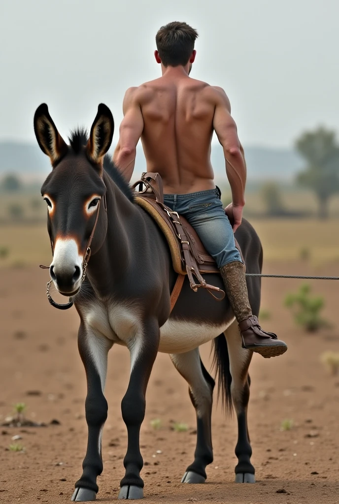 Naked sexy man(in cowboy position)