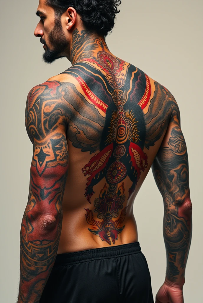 Tattoo stencils for the abdomen like Sukuna&#39;s marks
