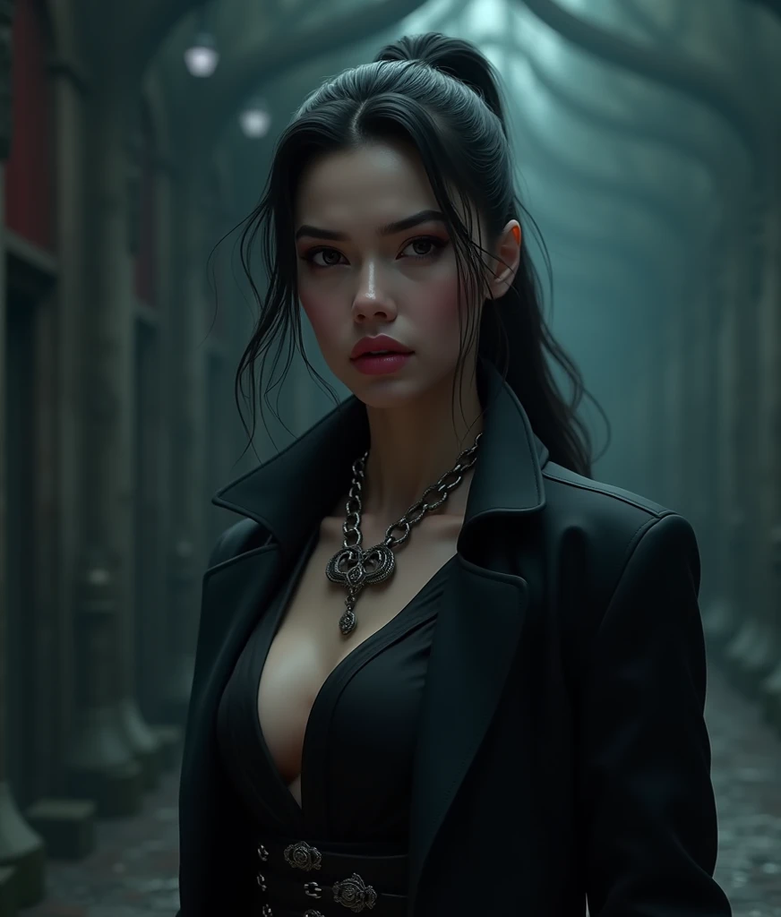 a mysterious foggy city, with a demon smiling in the sky, beautiful detailed eyes, beautiful detailed lips, extremely detailed eyes and face, long eyelashes, dark fantasy, cinematic lighting, vibrant colors, volumetric fog, dark moody atmosphere, intricate architecture, gothic spires, crumbling buildings, eerie glowing eyes, dramatic shadows, moody blues and purples, dramatic lighting, digital art, concept art, award-winning, (best quality,4k,8k,highres,masterpiece:1.2),ultra-detailed,(realistic,photorealistic,photo-realistic:1.37)