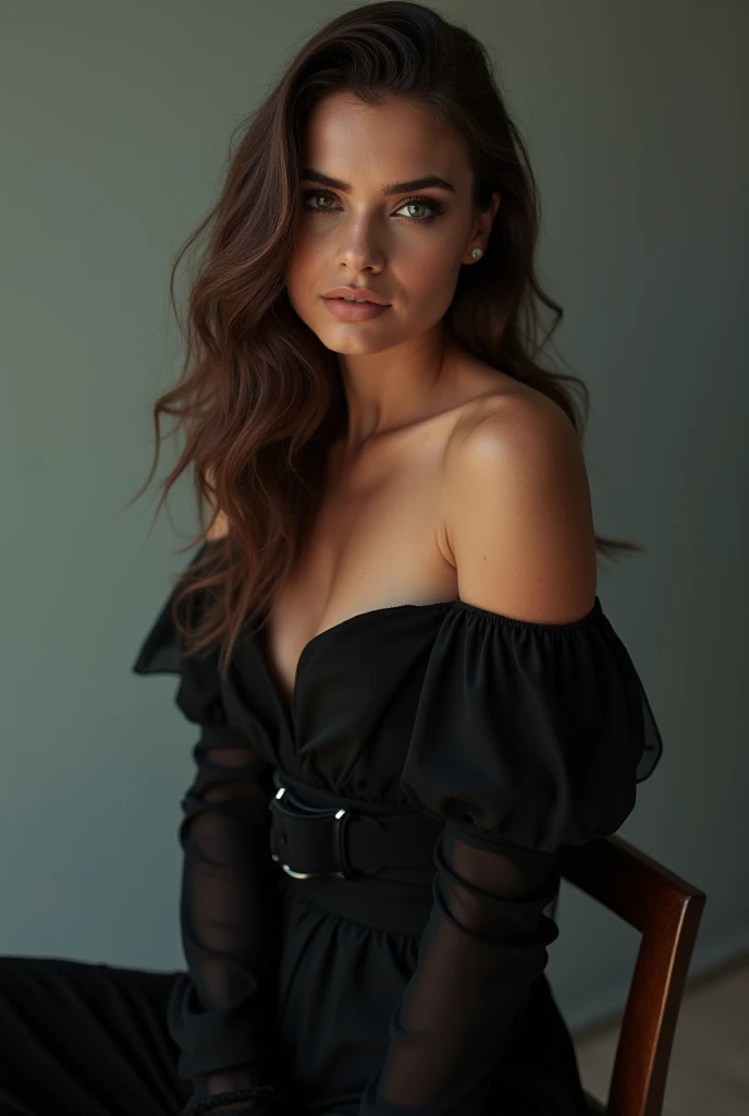 8k, Meilleure qualité, chef-d&#39;œuvre, Réaliste, Ultra détaillé, photo Réaliste, Augmenter la qualité, 
une photo d&#39;une fille debout face à nous dans un rooftop de luxe en robe Chanel,pose au milieu d’un décor de luxe,brune,style classe ,noel,neige,cosy room, élégante,dans le style d&#39;un designer sombre et maussade, masse volumineuse, photobash, visages sexy, bords irréguliers, marine, beauté naturelle,jambes parfaites,corps naturel,poses sexy,Photo en gros plan