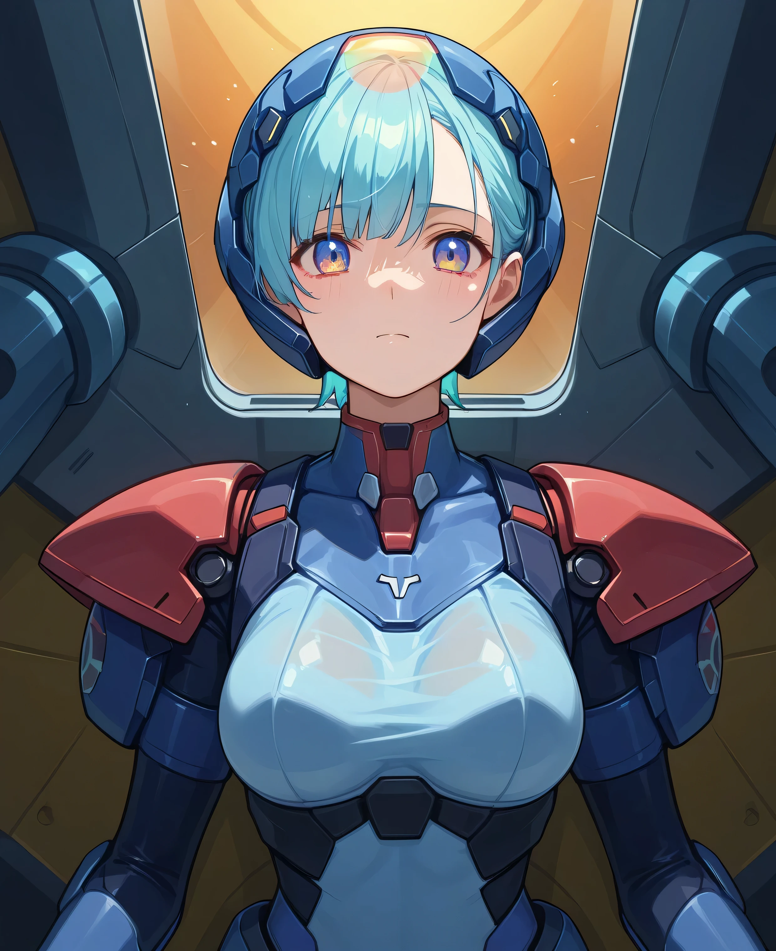 Mother figure. Very juicy lips, protagonist babe. Imagine a hospital room that resembles a cosmic observatory, with a massive holographic dome projecting breathtaking scenes of galaxies. Within this awe-inspiring setting, robot nurses move with precision and grace, dressed in suits reminiscent of Halo warriors. Infused with advanced technology, these robotic nurses provide exceptional care to patients, embodying a legacy of healing and hope. Pink Mecha