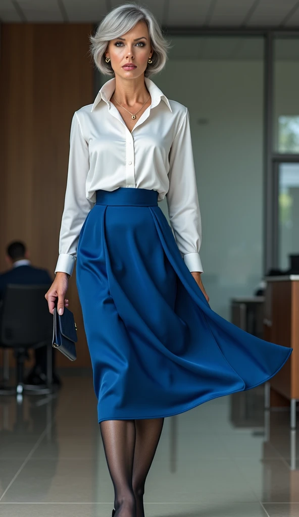 a Greek woman, nicely dressed,
