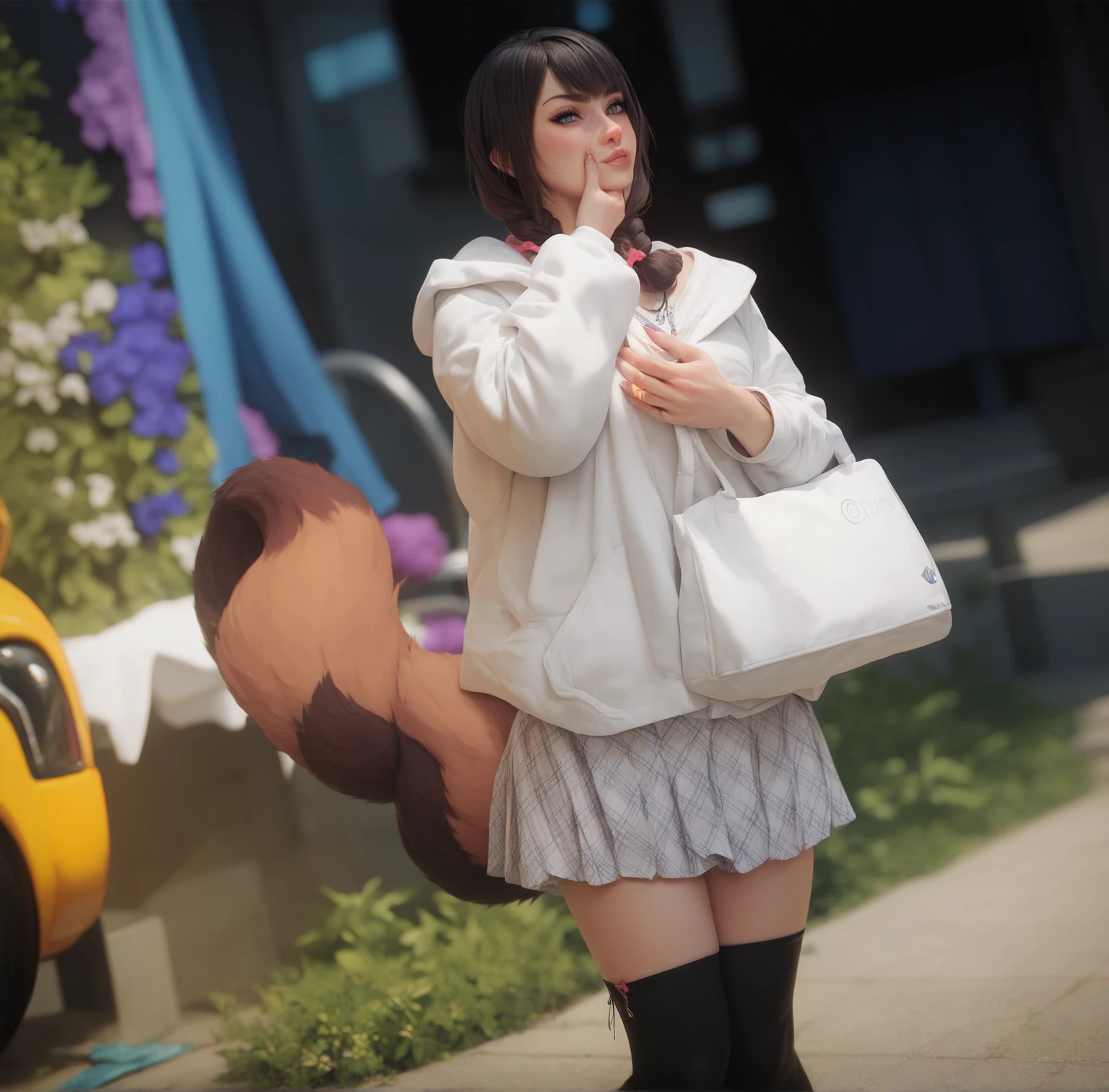 (((magical girl))),(depth of field), best quality,cute,tights,ribbon,ghost girl,(blue skin),smile,open mouth,((girl)),dress, tights, ribbon, cute, loafers, masterpiece, best quality, dark skirt,