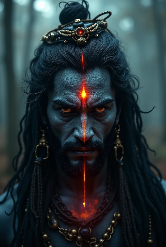 ujain mahadev angry face in standing postions