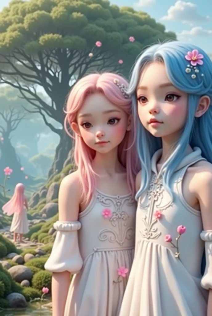 A Princess girl with wing, Blue, Pastel, glitter, dramatic, dreamy, pastel, Watercolor, Caprichoso, Delicate, crown of shells, Trends in Artstation, Highly detailed, Intricate, Portrait, digital painting, Fantasy theme, Costume robes, Conceptual fantasy art, Fantasy character art, smug, adolescent, perfect body, whole body, dreamer, pastel, watercolor, capricious, delicate, shell crown, art of loish and lois van baarle,  Trend in Artstation, highly detailed, intricate, portrait, digital painting