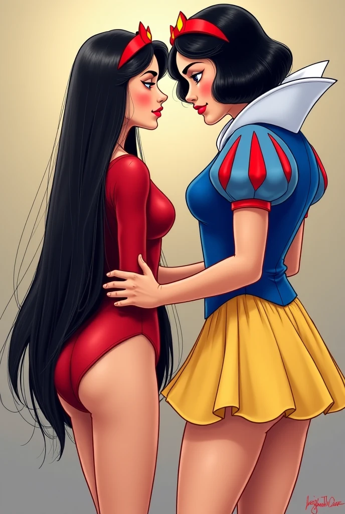 One girl, alone,   snow white, short hair, Black Hair, Smooth Hair, Brown eyes, lipstick, red lipstick, Pale skin,  hair 弓, hair band,    Cowboy Shot, Gradient Background,masterpiece, expensive quality, very_expensive_solve, big_file size, full color,(completely nude:1.2),pussy,niplles,(Loli kid),(vaginal sex:1.2),
