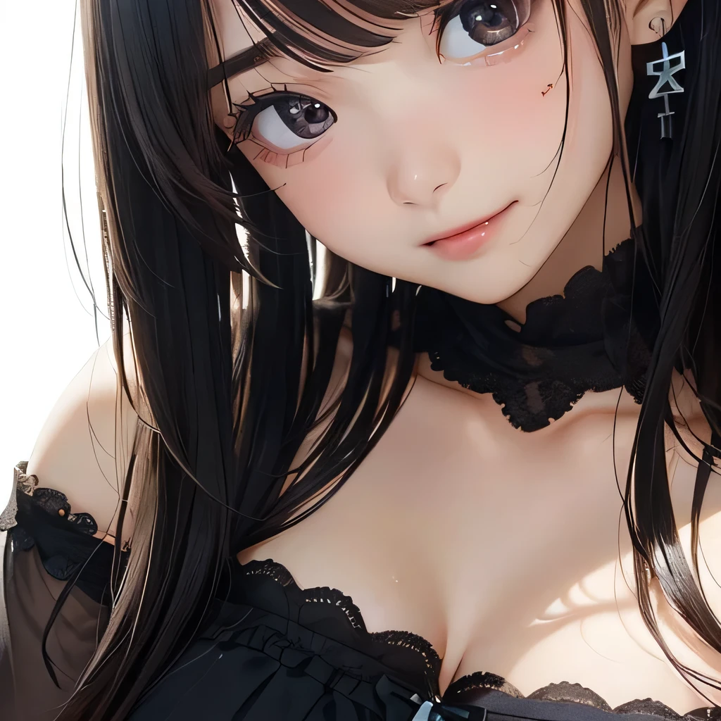 (highest quality:1.4), (High resolution:1.2), Sharp contours, Long Hair, highest quality, masterpiece,Glasses,Voice of the Heart,yandere,Dynamic configuration,,20-year-old woman,yandere,Big Breasts,Chest to chest,Lying face down,Upper Body,Ecstasy,saliva,blush,Squint your eyes,Heterochromia iridis,Tuck up your clothes,lure