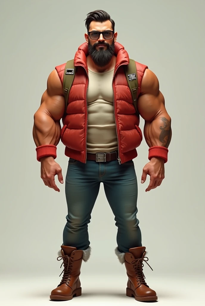 Knitted muscle man