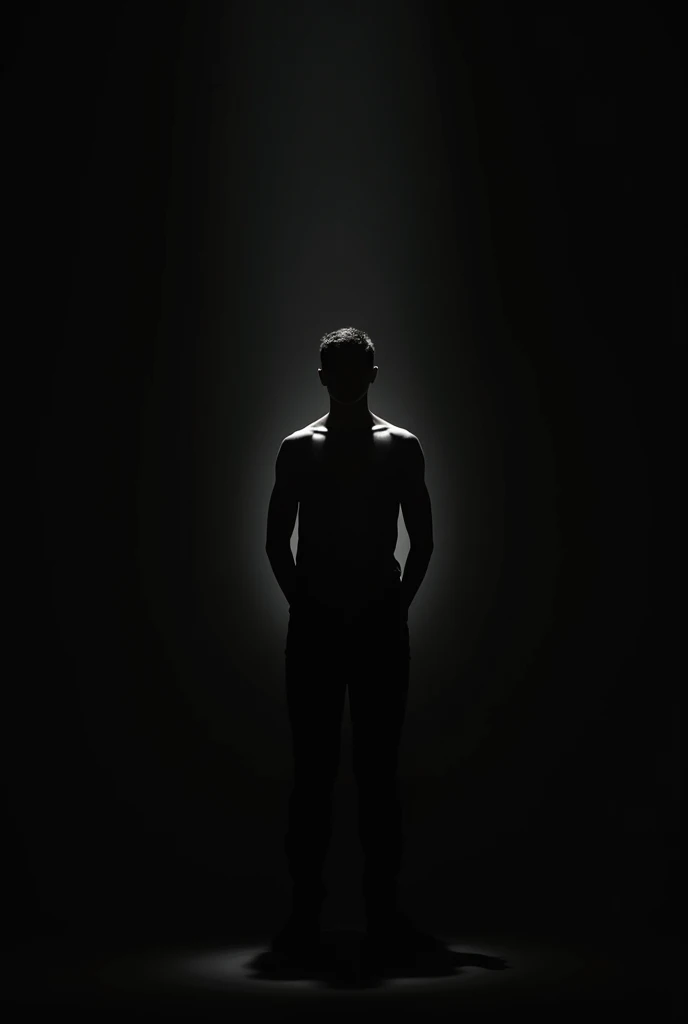 A man posing with his body at dark mode in best quality