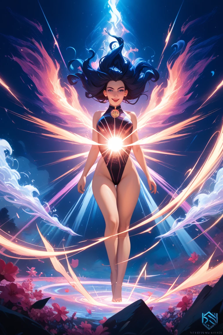 (pieza maestra:0.7), La mejor calidad, illustration, 1Chica maga oscura, falda corta, camisa, Calzado, Necklace with a broken heart, barra, agujero negro en el fondo, estrellas, espacio, en la cama, La mejor calidad, High resolution, extremadamente detallado, fondo detallado, Perfect lighting, (colorido, color vivo:1.4), cabello rubio, Cotton candy cloud, cielo, sonrisa, dynamic pose, Pose bonita, (solamente), (tinta de color flotante:1.15), (Muchos toques coloridos:1.0), (Cuchillas rosas flotantes:1.25), (Vortex Magic:1.1), (relajado, tarta:1.2), (multicolor:1.0), (hermoso brillo detallado:1.0), (Cuerpo de limo:1.2), (gloomy expression:1.0), (boca abierta:1.0), (sombra), (cabello rubio:1.4), (por el ancho:1.0), (from the rear:1.3), (Demonic halo:1.3), (head bowing:1.0), (dynamic pose:1.1), (asymmetric hair:1.2), (Camisa de cuello azul:0.7), (militar), (Vestido hinchado), :1.4), franja diagonal, cabello Rubio, (Cable flotante:1.0), (invierno:1.4), (dentro, Inside the room:1.1), (((tiara, bruja tiene))), (De pie sobre una pierna:1.1), (piel brillante:1.1), (parte superior del cuerpo:1.25), latex clothes, Cuerpo de la Diosa, semi desnuda