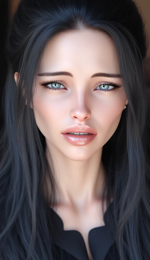 billie_eilish,,black hair, big breasts, blue eyes, big eyebrows, big thighs,(best quality:1.1),perfect lighting, nsfw, nude, ,score_9, score_8_up, score_7_up, close photo