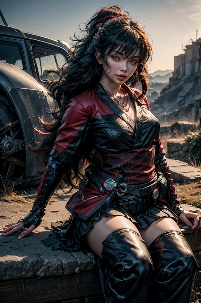 8k, realistic, attractive, highly detailed, a 20 year old girl a sexy and attractive woman inspired by Iron Man wearing a shiny Iron Man mech. She dresses with sexiness and confidence, perfectly interpreting Iron Man&#39;s strength and charisma. The abandoned warehouse serves as a backdrop, creating a unique atmosphere that highlights her bravery and perseverance. The cloudy sky adds a sense of tension and mystery to the whole scene. This high-definition, high-quality picture will bring you a shocking visual experience. The detailed abandoned warehouse and shiny mechs will keep your eyes on you. oc rendering, dramatic lighting, award winning quality