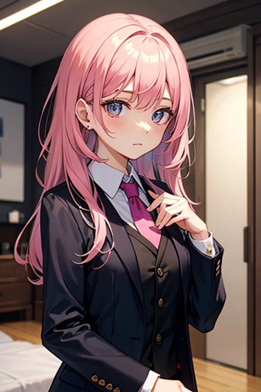 kaguyaarise, <lora:kaguyaarise-lora-nochekaiser:1>,
kaguya arise, long hair, (pink eyes:1.5), pink hair,
BREAK one side up, skirt, shirt, hair ornament, thighhighs, school uniform, jacket, white shirt, pleated skirt, necktie, hairclip, collared shirt, black thighhighs, black jacket, plaid, red skirt, blazer, green necktie, plaid necktie,
BREAK looking at viewer,
BREAK outdoors,
BREAK <lyco:GoodHands-beta2:1>, (masterpiece:1.2), best quality, high resolution, unity 8k wallpaper, (illustration:0.8), (beautiful detailed eyes:1.6), extremely detailed face, perfect lighting, extremely detailed CG, (perfect hands, perfect anatomy),