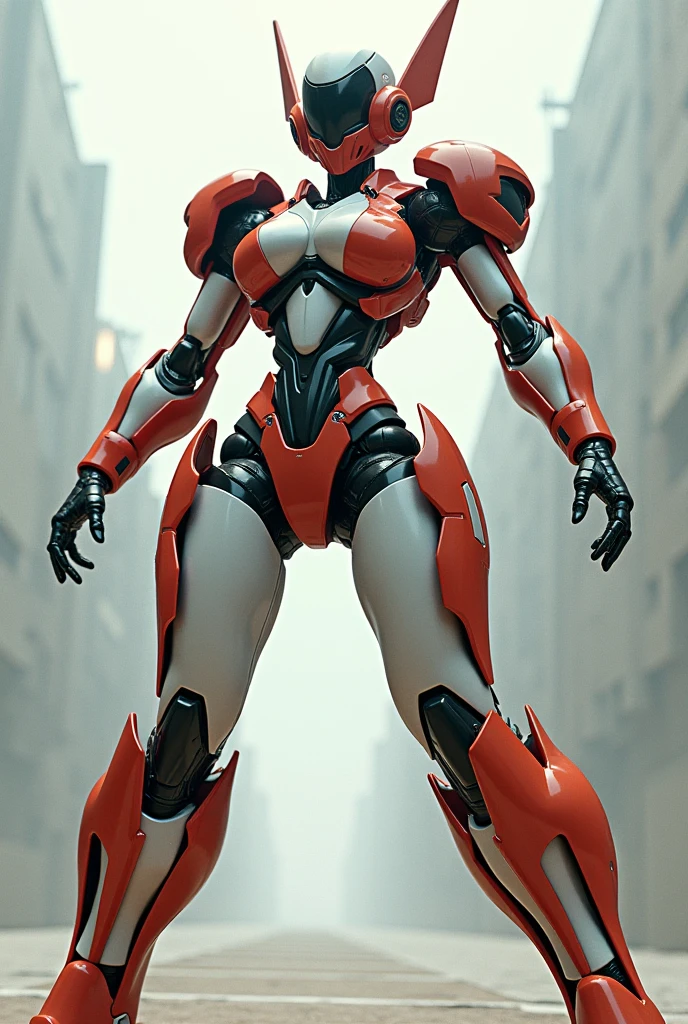 photo of Poison Ivy (sexy, big boobs) from DC, biomechanical, complex robot, full growth, hyperrealistic, insane small details, extremely clean lines, cyberpunk aesthetic, masterpiece featured at Zbrush Central