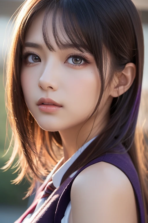 ((purple color hair、red eyes、a purple eye、Dark eye shadow、Dark eyeliner、Patsun、poneyTail、Bun head、tthin eyebrows、kunoichi、Transverse breasts))、NSFW、masterpiece、top-quality、hightquality、magnifica、Beautiful fece、hight resolution、Very high resolution、Raw photo、Best Illustration、hyper realisitic、1girl in、realisitic、The ultra-detailliert、Photorealsitic、incredibly absurdness、a closeup、Floating hair、Soft light、Cinema Lights、Film grain、full body Esbian、depth of fields、blurry backround、bokeh dof:1.4、eyes focus、85mmレンズ、professionally lit、lensflare、Luminous particles:0.6、Professional Writing、portlate:0.6、Photon mapping、Radio City、physically-based renderingt、a japanese girl、sexual excitement:1.5、Lifelike face、Realistic body、real looking skin、huge-breasted:1.3、well-styled、camel's toe、light skinned:1.1、cute little:1.5