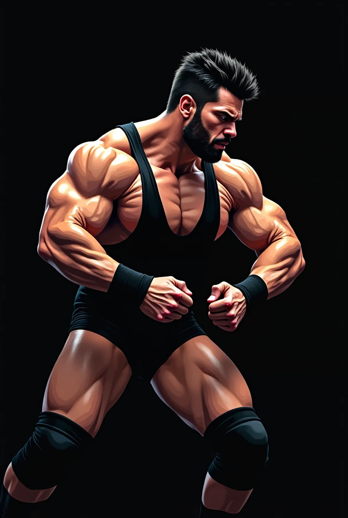 Robust athlete man, upper body revealed, legs uncovered from thighs to feet, bearded with beaded accents, flowing long curls, meticulous muscle definition, lifelike representation, 4K quality. Background: Gymnasium with weights and exercise equipment.,32k uhd, best quality, masterpiece, super detail, high details