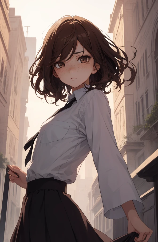 concept:beautiful woman portrait.
quality:(最高quality, 8k, 4k, High resolution, masterpiece:1.2), Super detailed, (real, photorealistic:1.37), 高qualityのアートワーク, beautiful illustrations.
illumination:Bright colors, Lens flare, The overall dramatic atmosphere of the scene, natural light.
Subject information:alone, sexy woman, (round eyes), (small face), (high detail skin:1.2), long eyelashes, glossy lips, troubled face (Red hair, Twin tails in a high position, One eye is hidden by the bangs, brown eyes), perfect face, cute face, shiny skin, long eyelashes, (big breasts), cute smile:1.2, (anatomically correct), (panties:1.2), (private high , white shirt:1.2, colorful neckties, pleated skirt, mini skirt).
Other details:School zone, magic hour, The sun's rays cast a beautiful golden glow around you., 細部までこだわったrealな光と影, (((being fanned by a strong wind, clothes get messed up, hold down the flipping skirt, messy clothes and hair))), background bokeh, 500㎜, f/4.0, photo shoot.