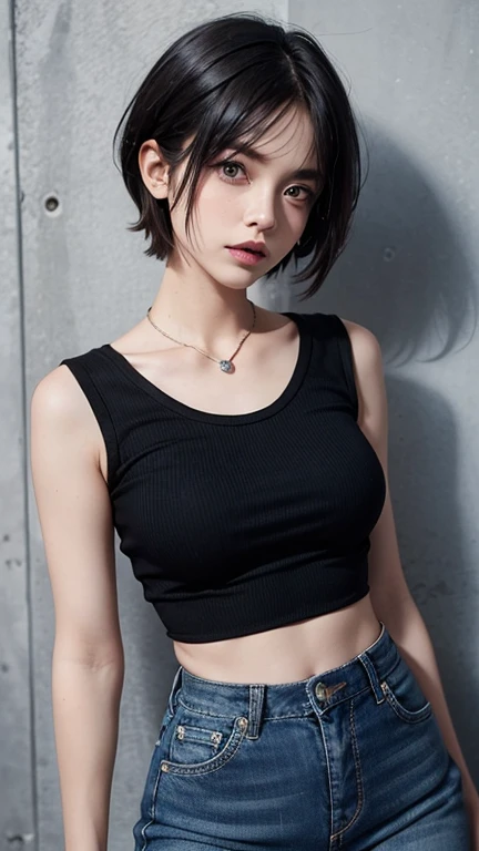 Realistic photos, 8k,(A complete thumbs up,Thumbs up pose),body is male,17 years old,(((Bob cut ladyboy,transgender,otokonoko,Male chest))),((全身figure,Standing posture,Flat Chest,Very muscular,Body fat percentage10%,Muscles like athletes,Macho,massive)),(((bustling street,Homeless,beggar,Pale face,It is dirty,Bad smell,dirty,odor,Homeless,Depraved,Handsome young Korean ladyboy with bob cut))),(((Very big eyes,smile,looking at the camera,Frowning))),Chest is male,18-year-old,(Ultra-realistic), (figure), (High resolution), (8k), (Very detailed), (Best figure), (Beautiful fine details), (highest quality), (Super detailed), (masterpiece), (wallpaper), (Detailed face), ,alone,Black hair bob cut,(((A girl with makeup on her face,The body is a perfect man))), dirty black tank top,Transgender,Korean,kpop,筋肉質なMale chest