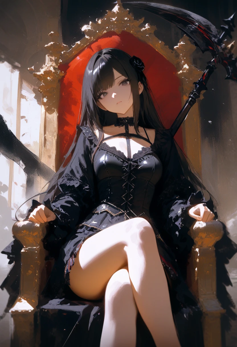 extremely beautiful,Leg length,long legs,extend both feet forward,Legs crossed,barefoot,white bra,Oversized breasts,Holding a black whip in hand,sit on the chair,The expression is rampant,Cute looking