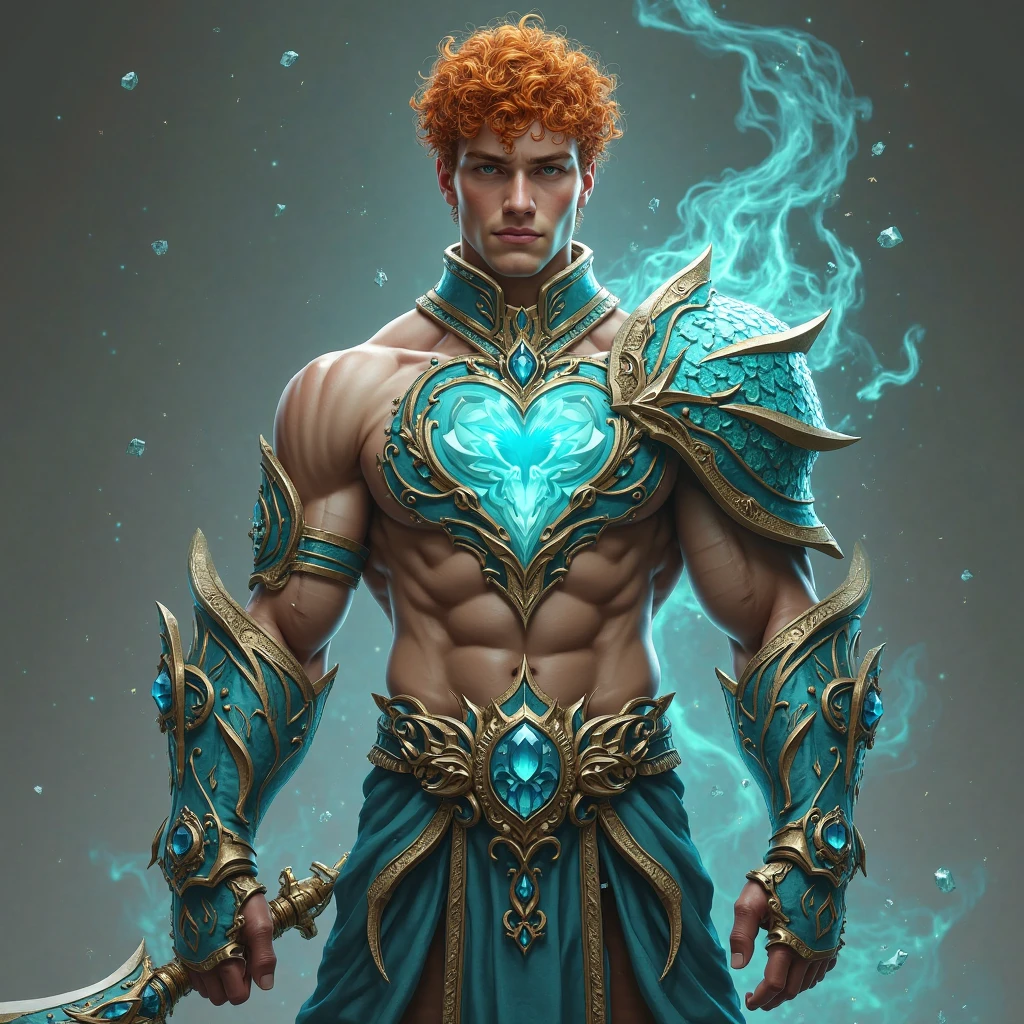 (hyper-realistic digital illustration), (perfect face:1.1), (high detail:1.1) like mage battle, extremely handsome male wearing micro orange g-string, mage long red robes, clean shaved, front view, lying on his back, holding legs raised, athletic body, (white skin), ???? ?????, flat ?????,(long orange hair scruffy ), serene expression, small waist, muscular. best quality, high-resolution