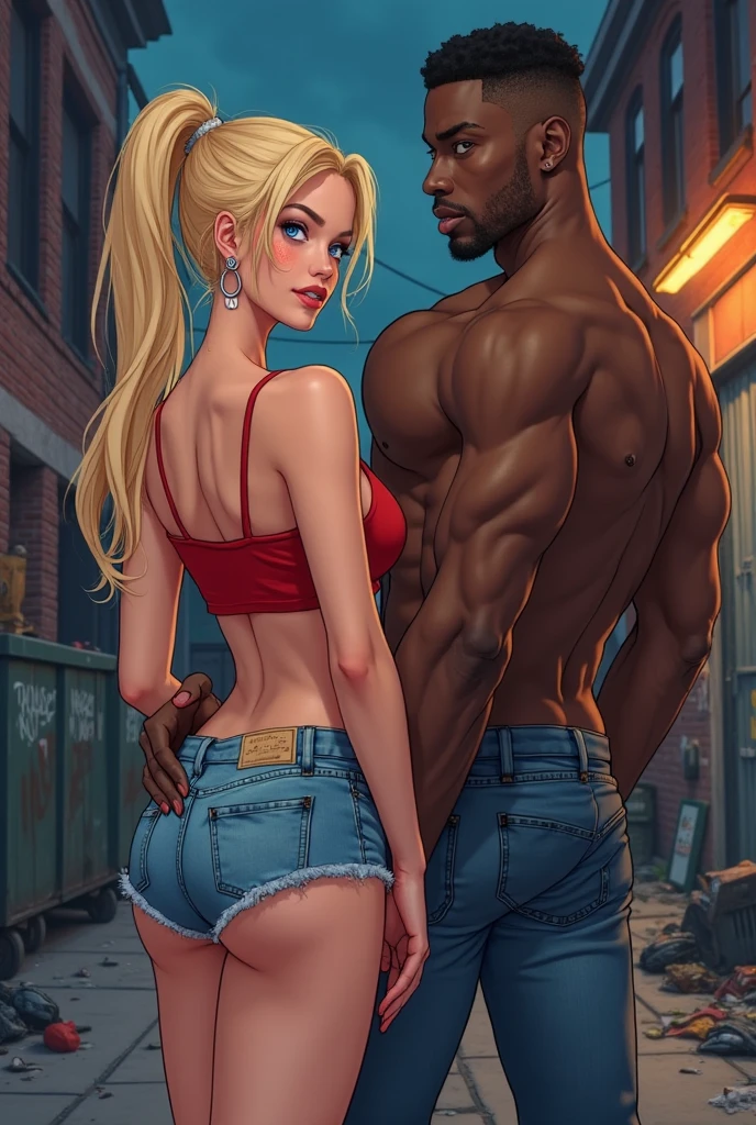 {Rapper 50 Cent com a Atriz Daphne Joy}, corpo inteiro perfeito.