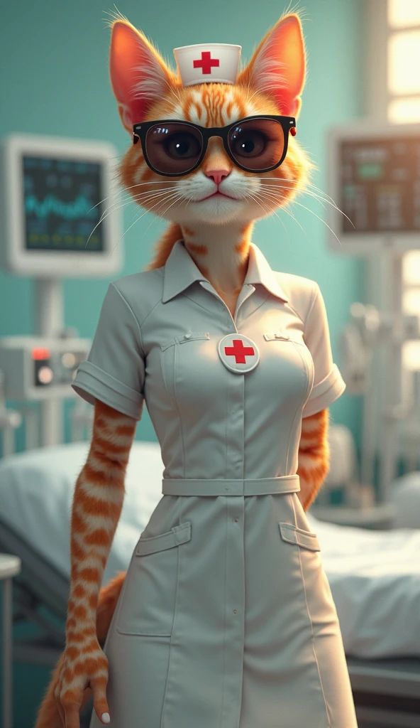 gynecologist catgirl in latex leggings 