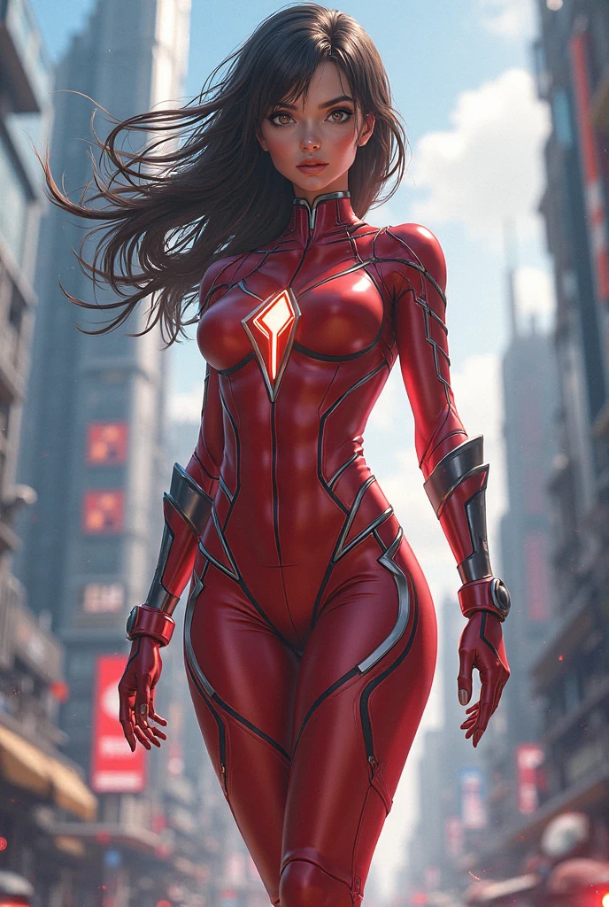 Sentai Hero、girl、naked、Flat chest、Nipples