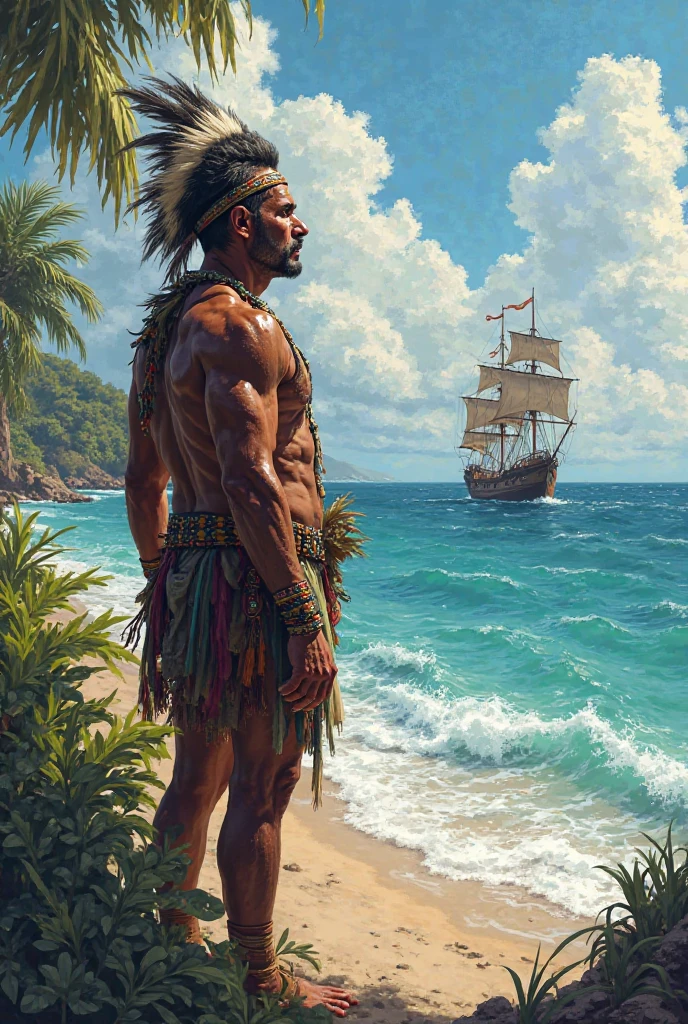 lapu lapu holding Philippine flag